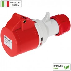 Βιομηχανικό Φις Θηλυκό 16A 4P 400V Κόκκινο IP44 EC69082